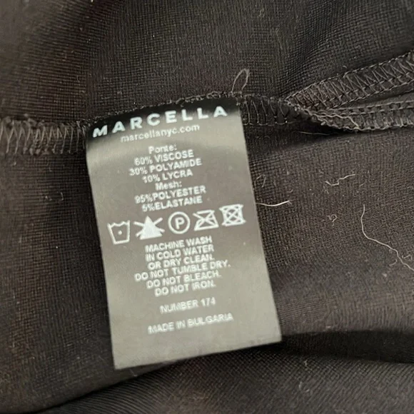 Marcella Martina one shoulder black dress. - Picture 10 of 10